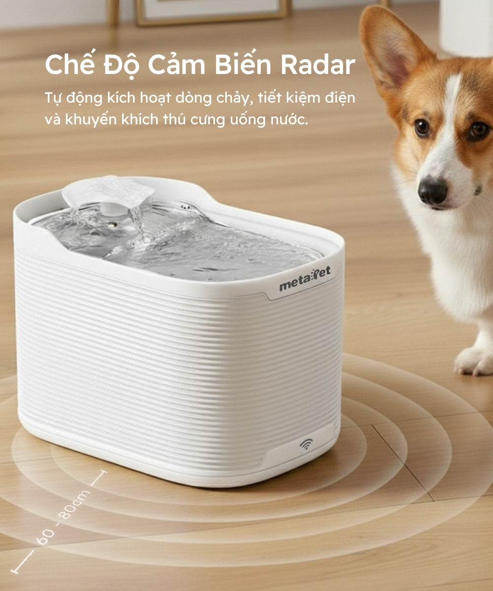 Máy Lọc Nước Cho Thú Cưng metaPet FLORA 2500