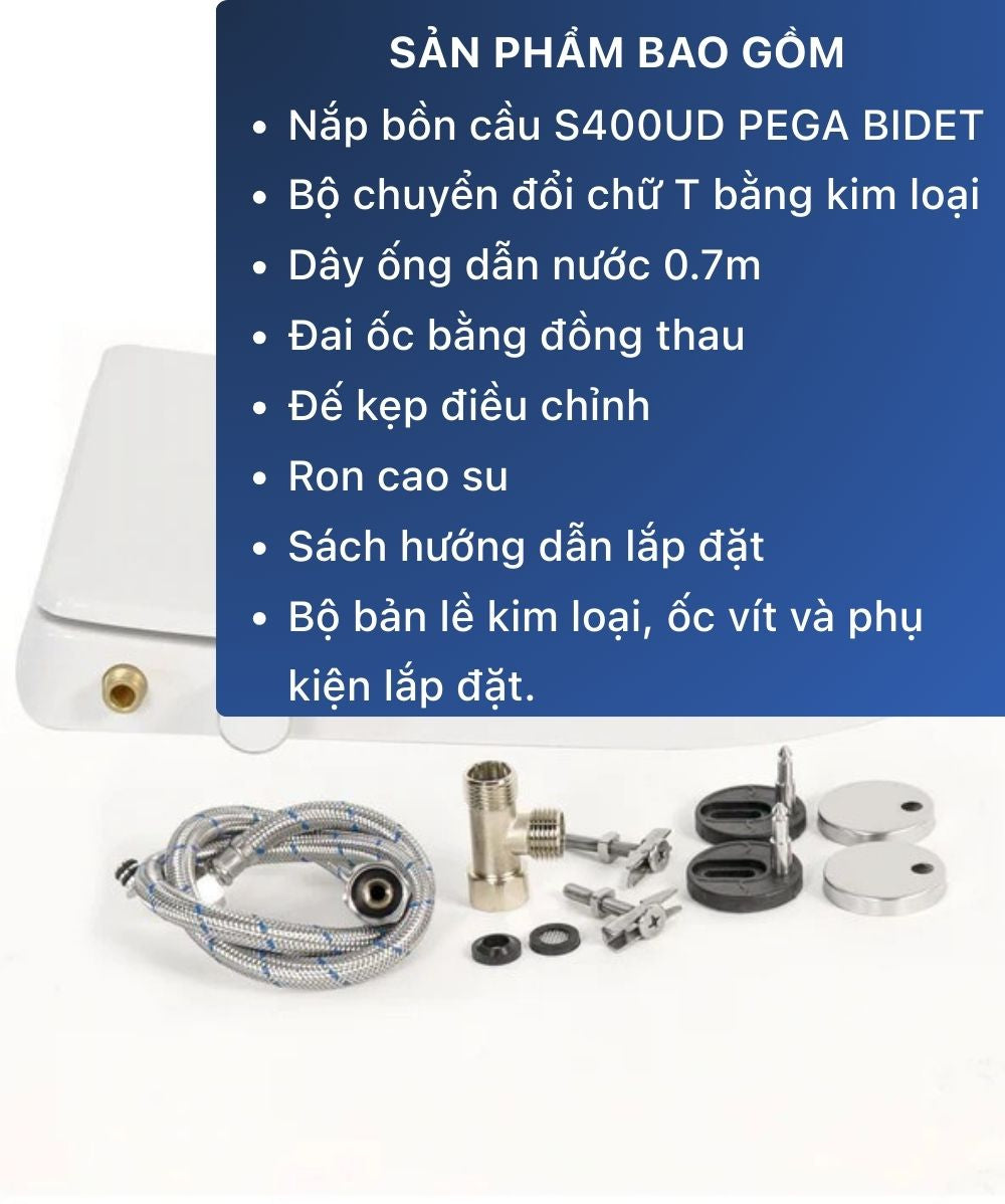 Nắp Bồn Cầu Thông Minh PEGA Bidet S400UD