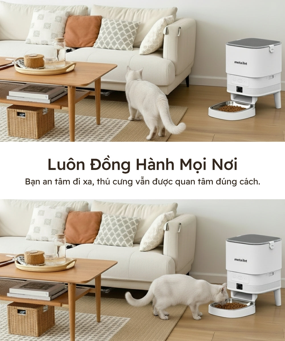 Máy Cho Thú Cưng Ăn Tự Động metaPet NEST 400 Pro