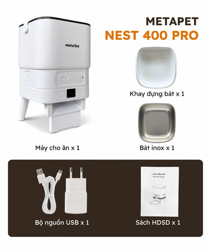 Máy Cho Thú Cưng Ăn Tự Động metaPet NEST 400 Pro