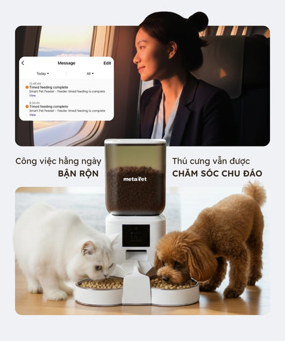 Máy Cho Thú Cưng Ăn Tự Động Thông Minh Cho Thú Cưng metaPet HARMONY 700 Pro
