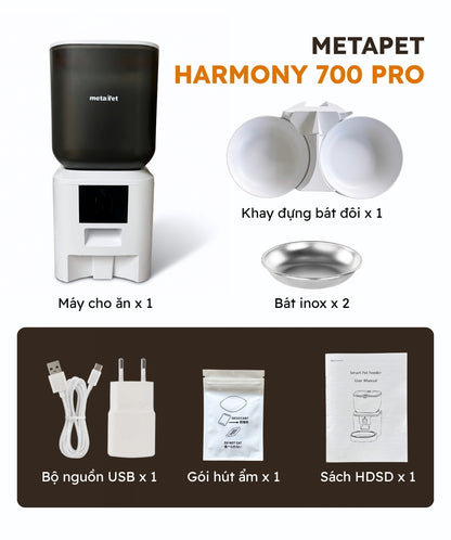 Máy Cho Thú Cưng Ăn Tự Động Thông Minh Cho Thú Cưng metaPet HARMONY 700 Pro