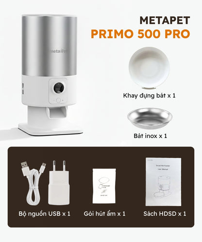 Máy Cho Thú Cưng Ăn Tự Động Thông Minh metaPet PRIMO 500 Pro