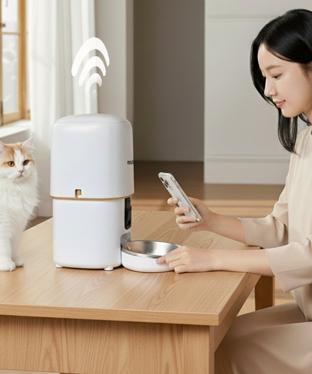Máy Cho Thú Cưng Ăn Tự Động metaPet GRAINY 400 Pro
