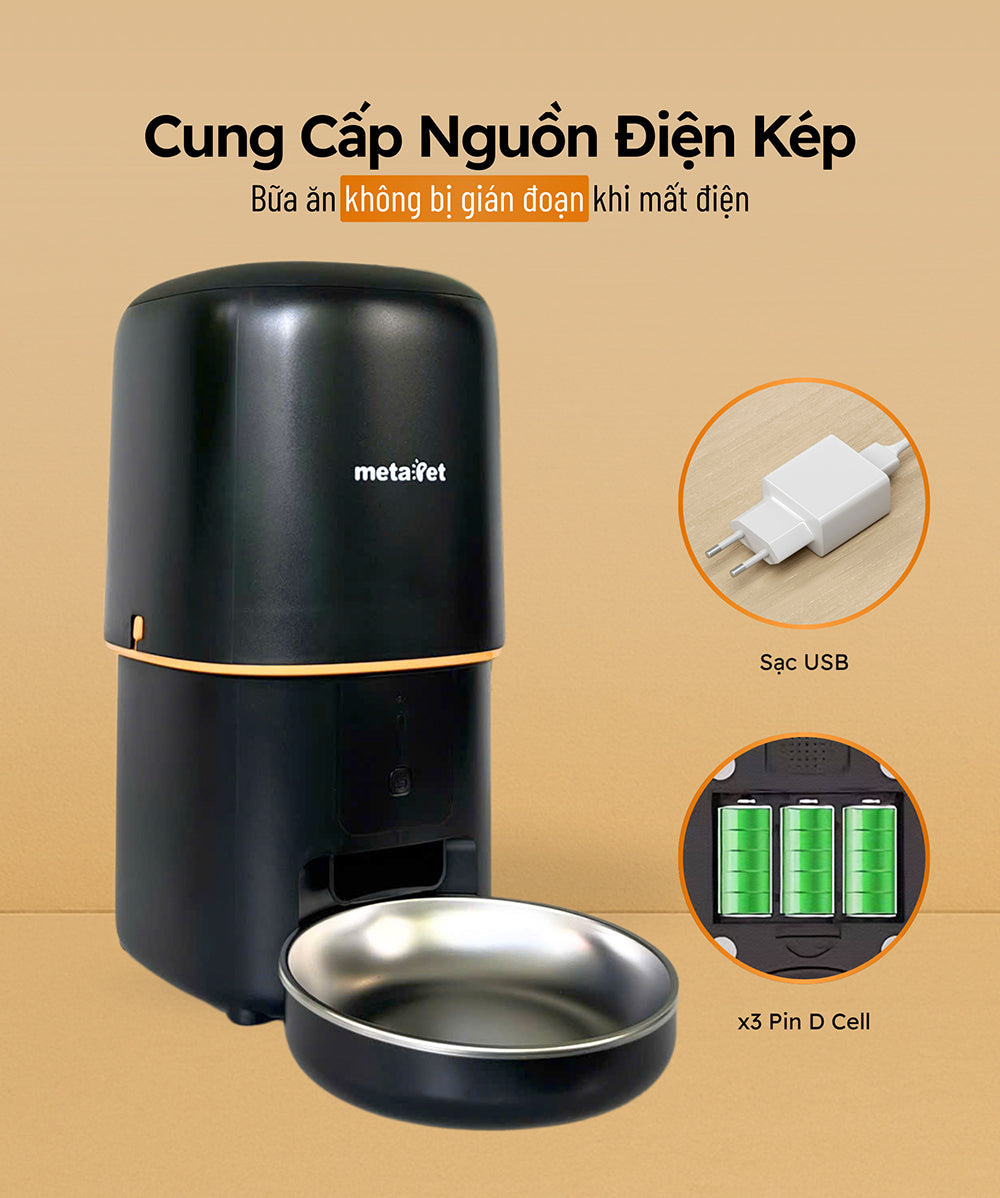 Máy Cho Thú Cưng Ăn Tự Động metaPet GRAINY 400 XP