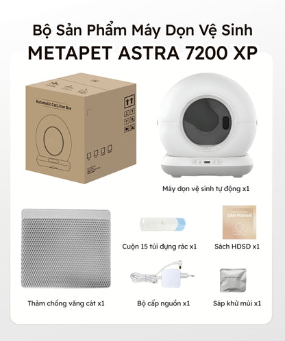 Máy Dọn Vệ Sinh Tự Động Cho Mèo METAPET ASTRA 7200 XP