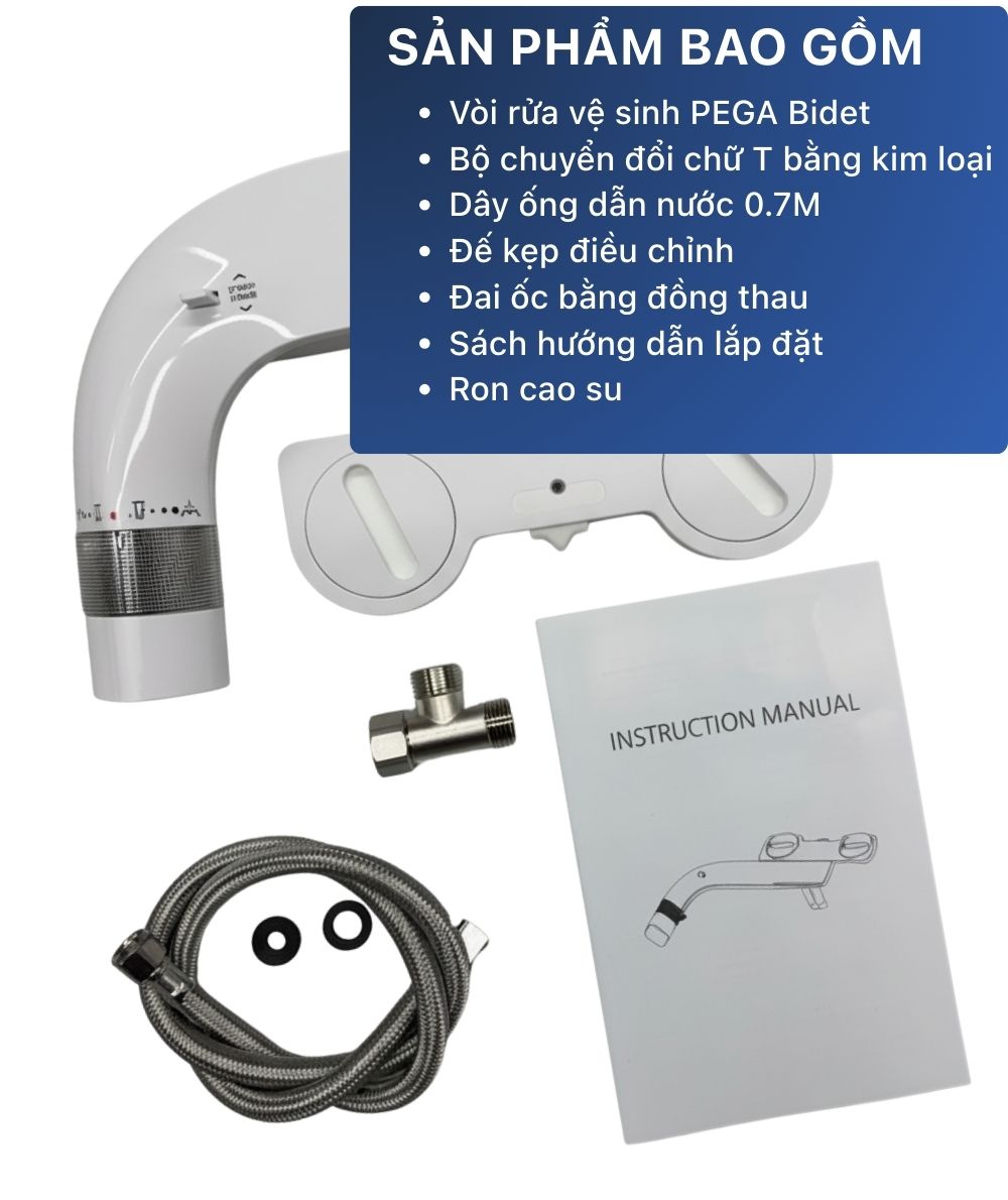 Vòi Xịt Vệ Sinh Thông Minh PEGA Bidet NEXGEN-900A